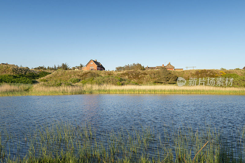 Denmark, Ringkébingfjord Varde landscape近Nymindegab。